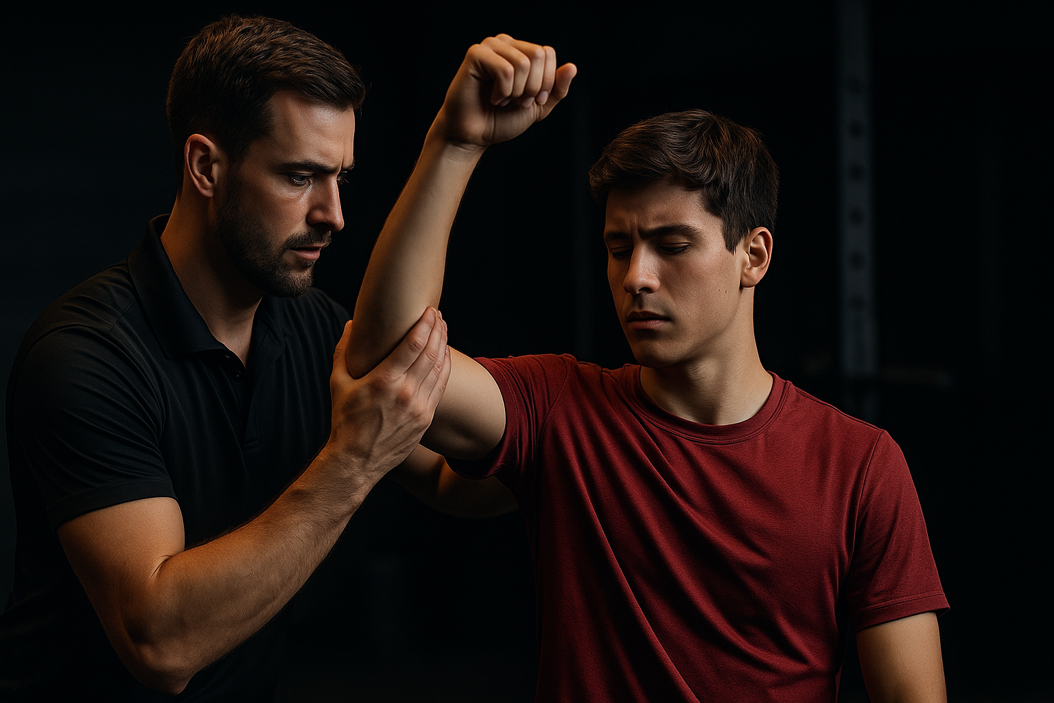 Man krijgt schouder onderzoek verdenking op peesruptuur