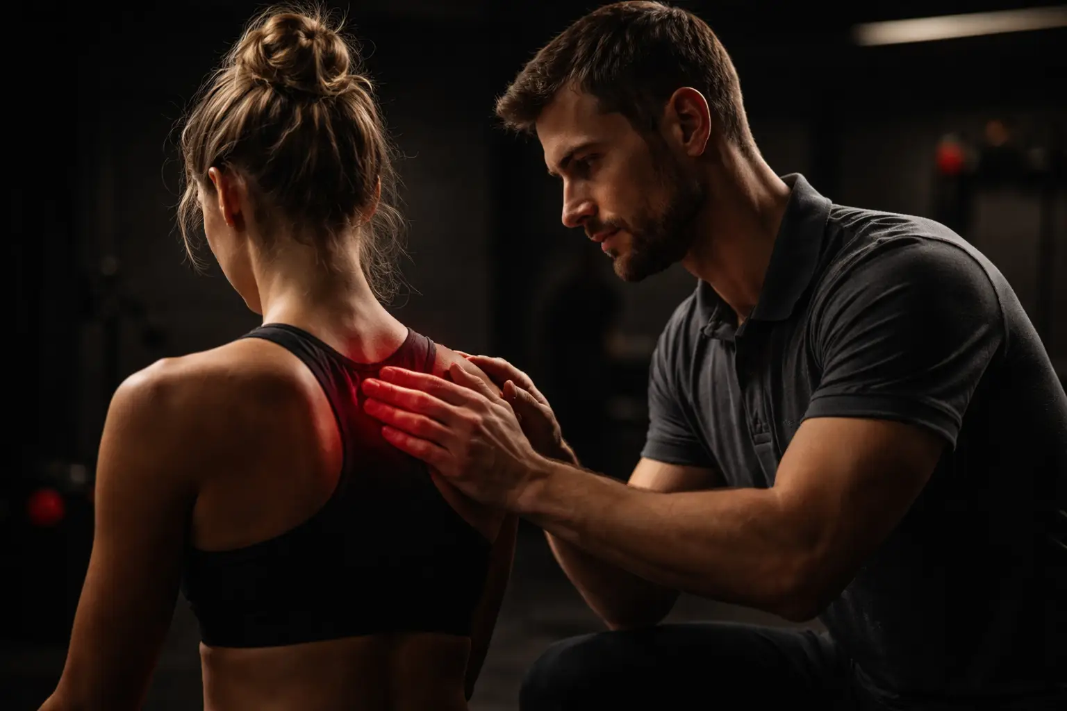 Fysiotherapeut onderzoekt bovenrugklachten