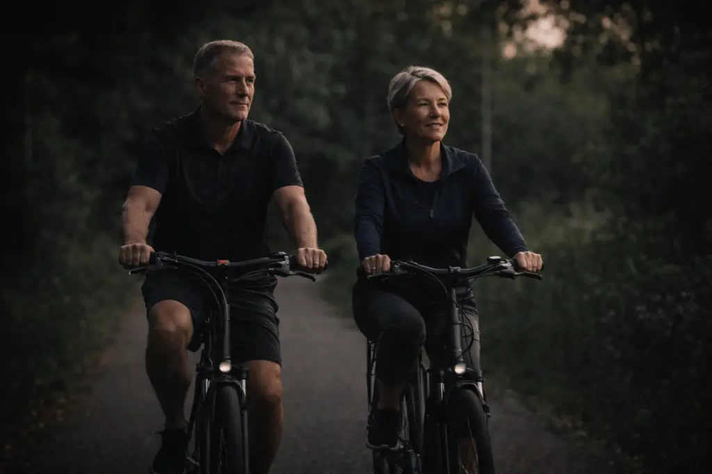 Man en vrouw blijven actief met artrose en fietsen samen
